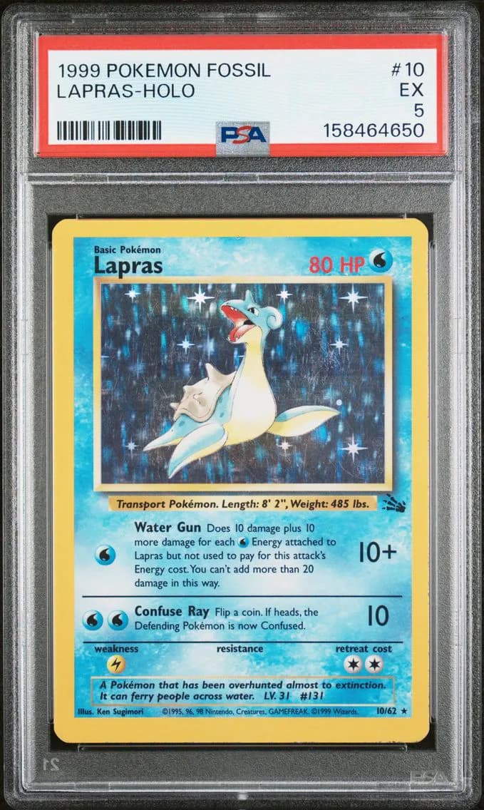 Lapras-Holo, Fossil, PSA 5