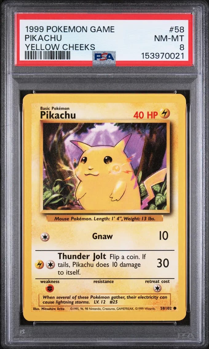 Pikachu, Game, PSA 8
