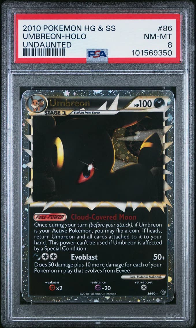 Umbreon-Holo, Heartgold & Soulsilver Undaunted, PSA 8