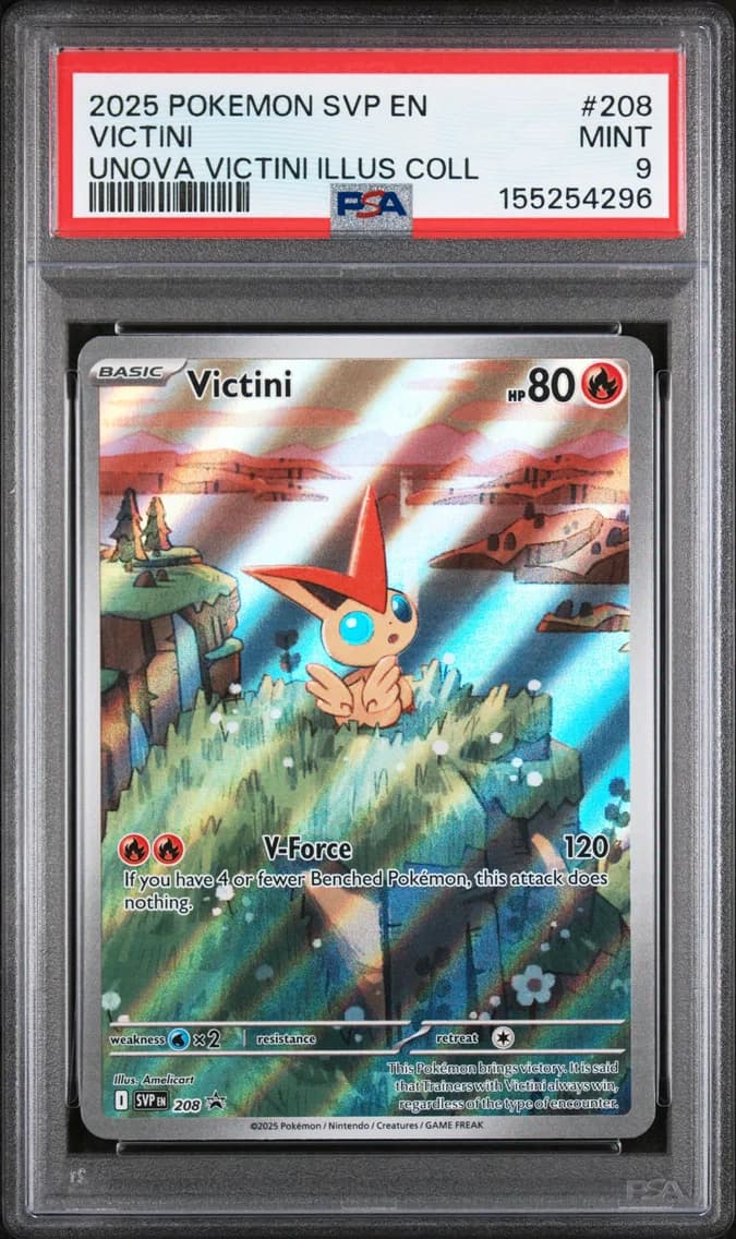 Victini, SV Black Star Promo, PSA 9
