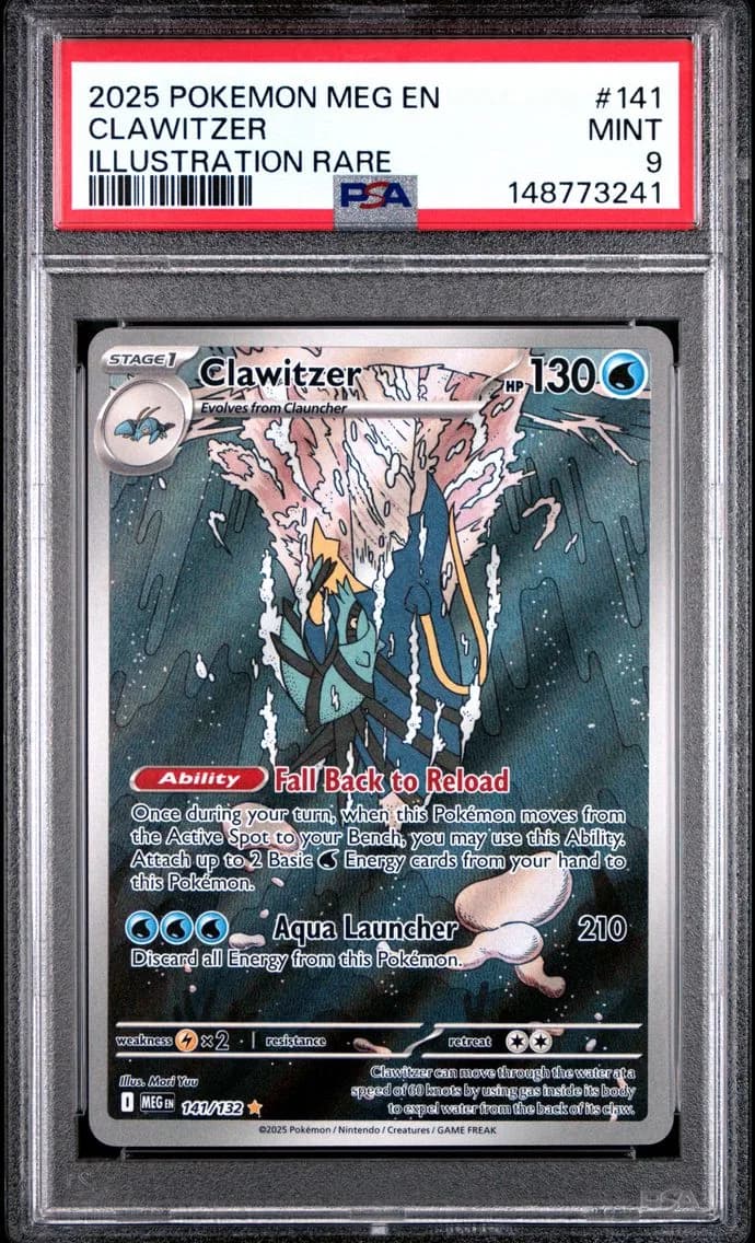 Clawitzer, Mega Evolution, PSA 9