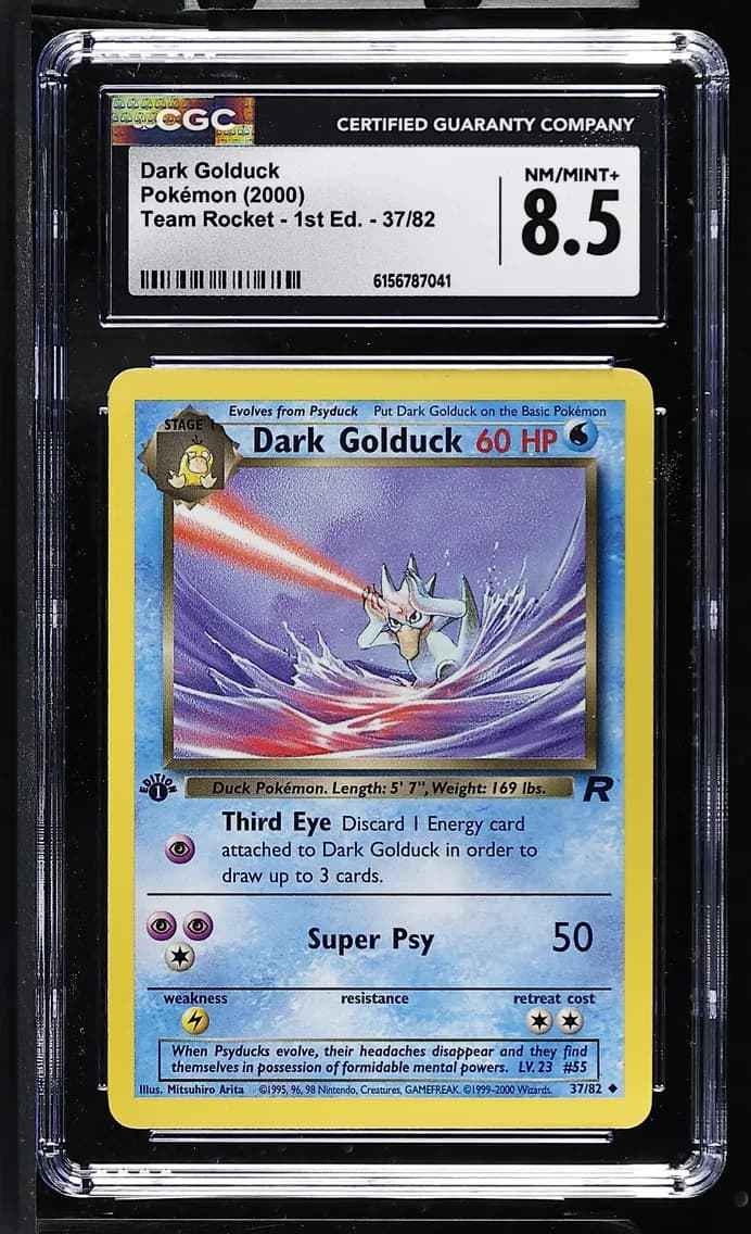 Dark Golduck, Team Rocket - 1st Edition, CGC 8.5