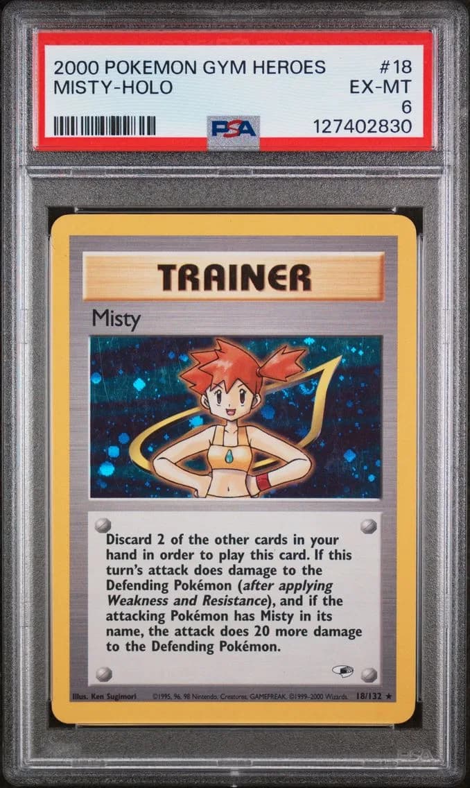 Misty-Holo, Gym Heroes, PSA 6