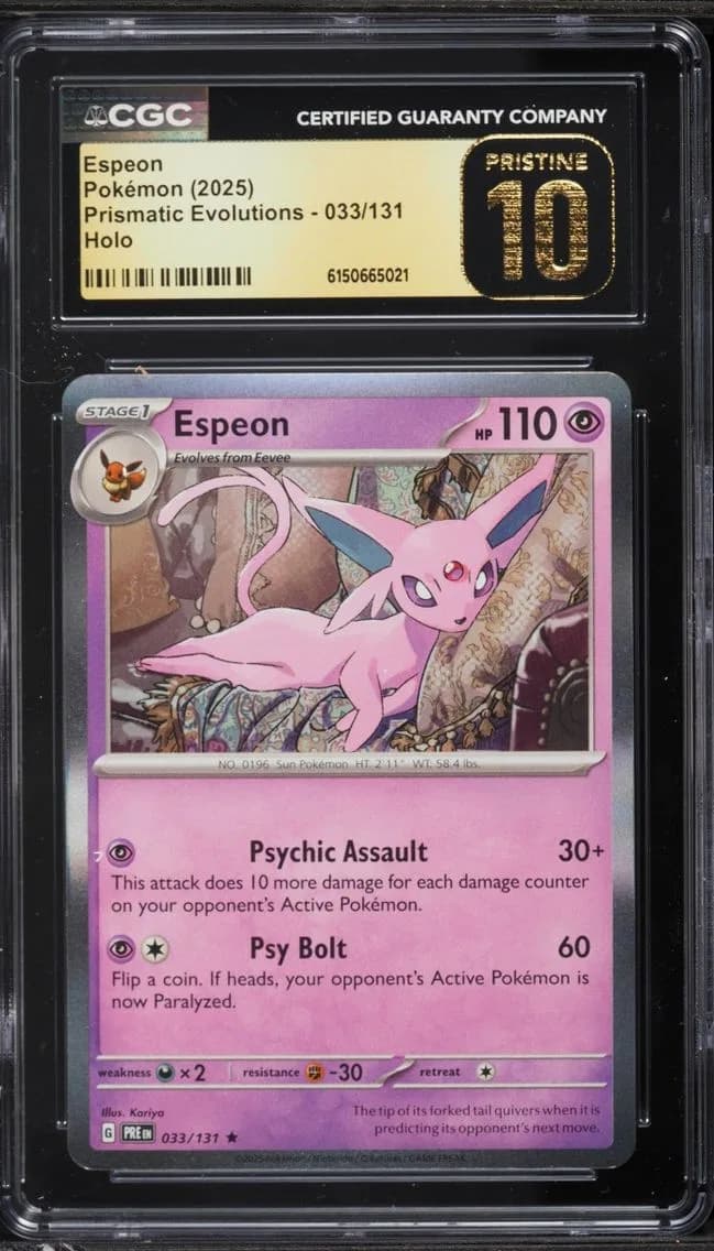 Espeon, Prismatic Evolutions, CGC 10