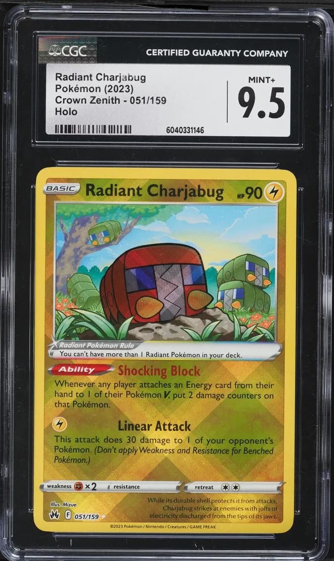 Radiant Charjabug, Crown Zenith, CGC 9.5