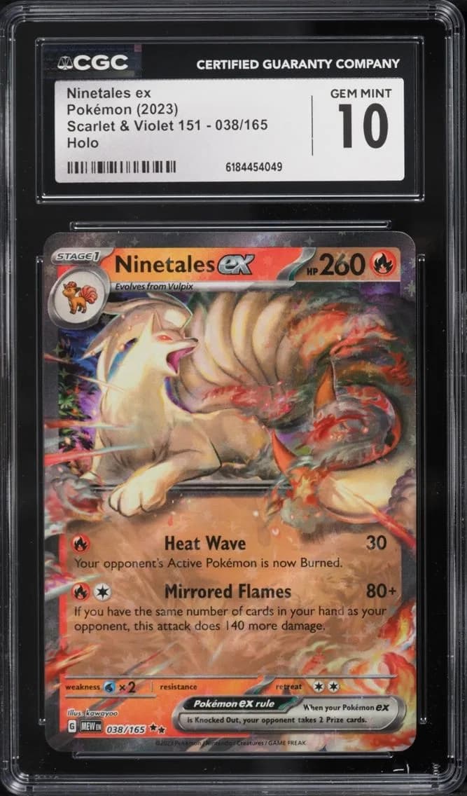Ninetales Ex, Scarlet & Violet 151, CGC 10