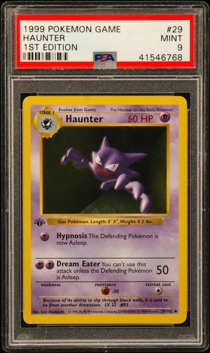 Haunter 1st Edition, Game, PSA 9