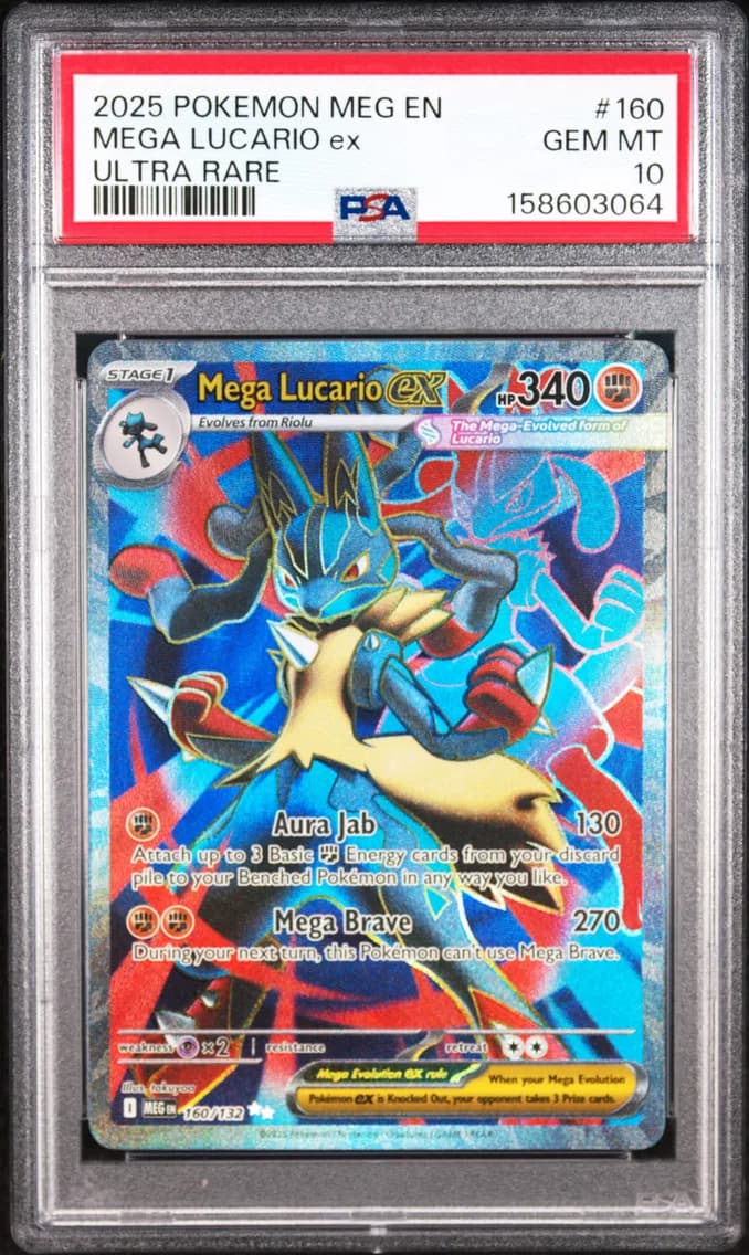 Mega Lucario EX, Mega Evolution, PSA 10