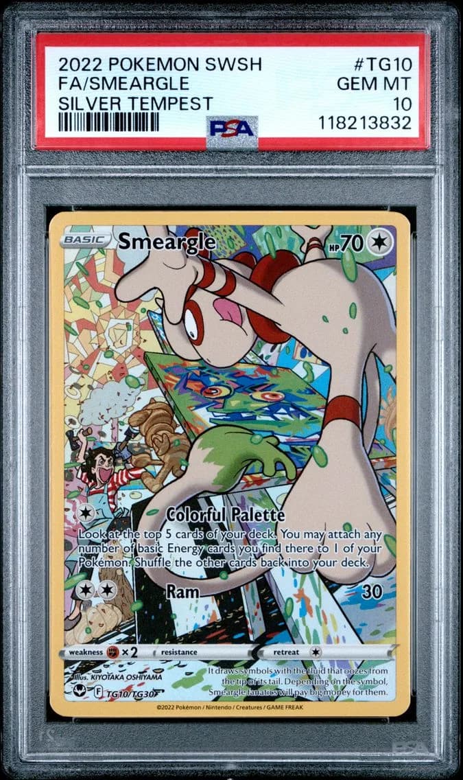 Smeargle, Sword & Shield Silver Tempest, PSA 10