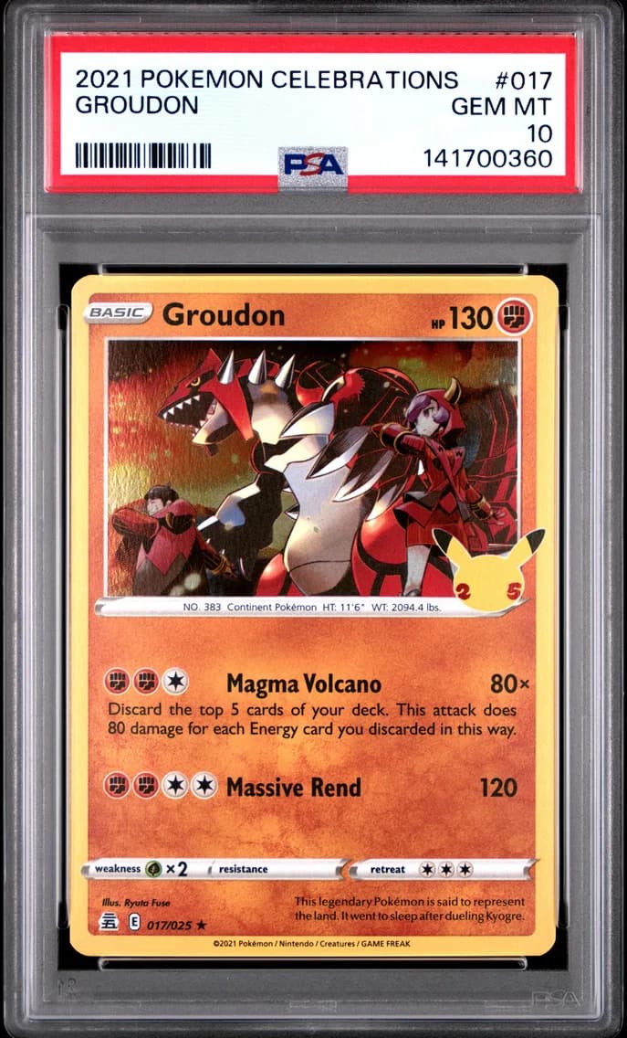 Groudon, Celebrations, PSA 10