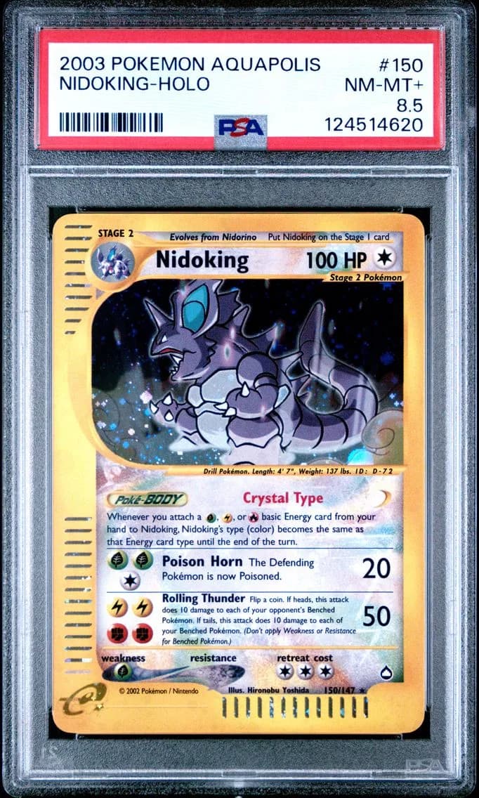 Nidoking-Holo, Aquapolis, PSA 8.5