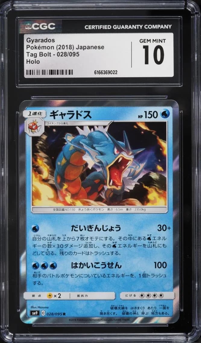 Gyarados, Tag Bolt - SM9 - Japanese, CGC 10
