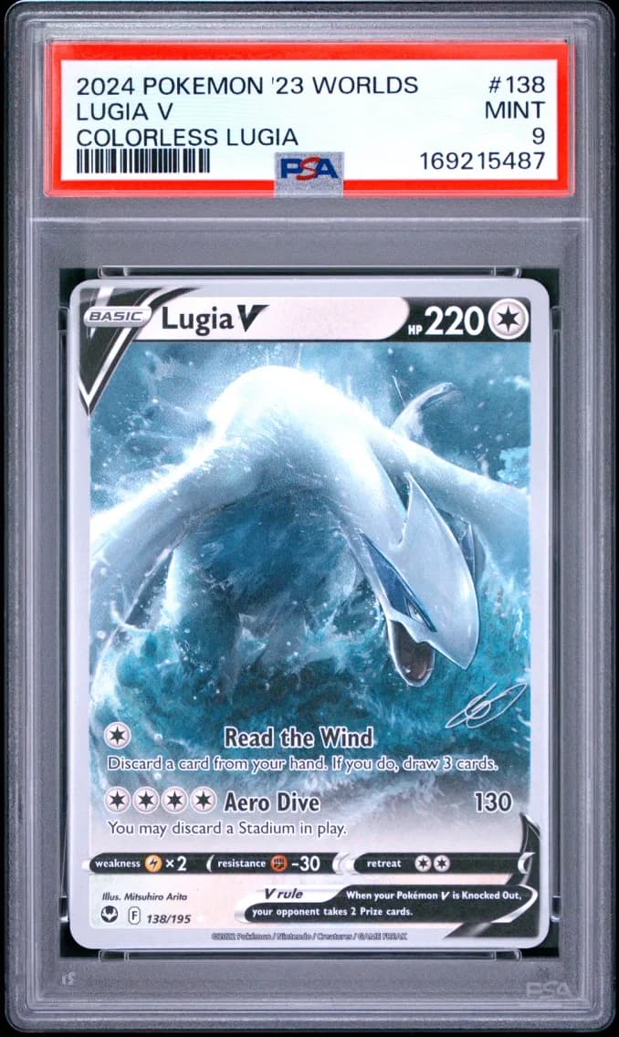 Lugia V, 2023 World Championship Deck: Colorless Lugia, PSA 9