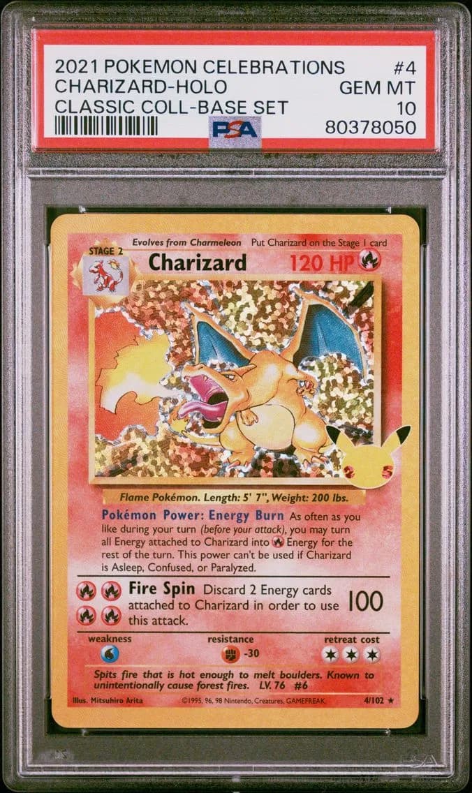 Charizard-Holo, Celebrations Classic Collection, PSA 10