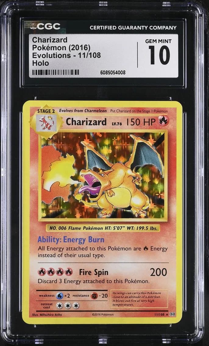 Charizard-Holo, Evolutions, CGC 10