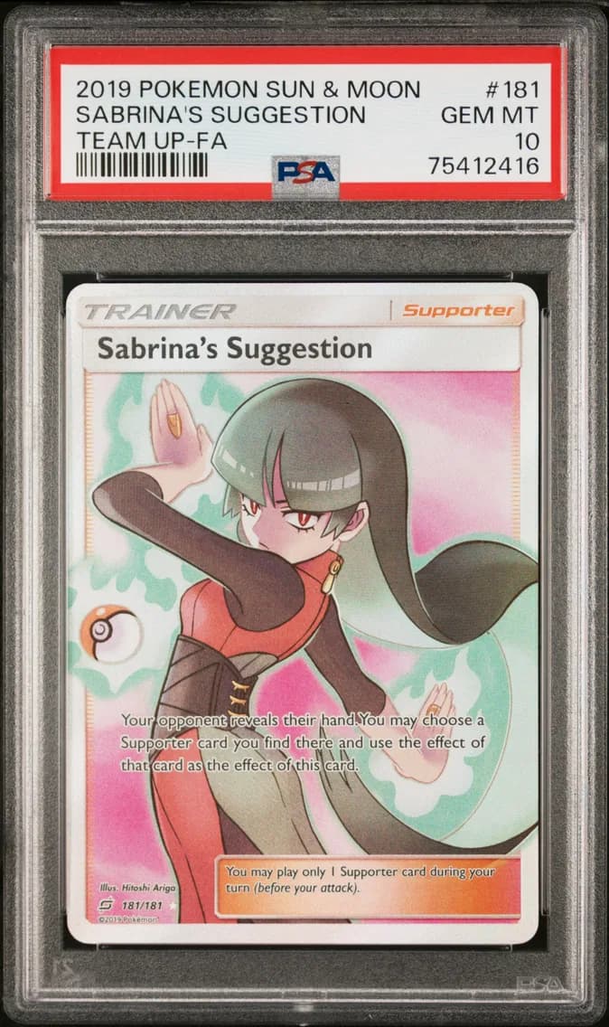 Sabrina's Suggestion, Sun & Moon Team Up, PSA 10