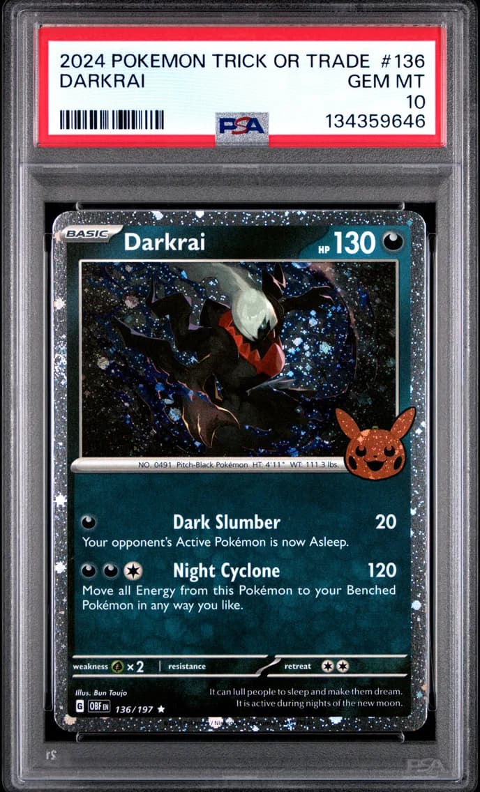 Darkrai, Trick or Trade, PSA 10