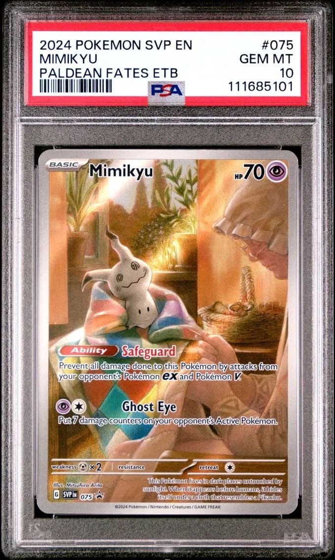 Mimikyu, SV Black Star Promo, PSA 10