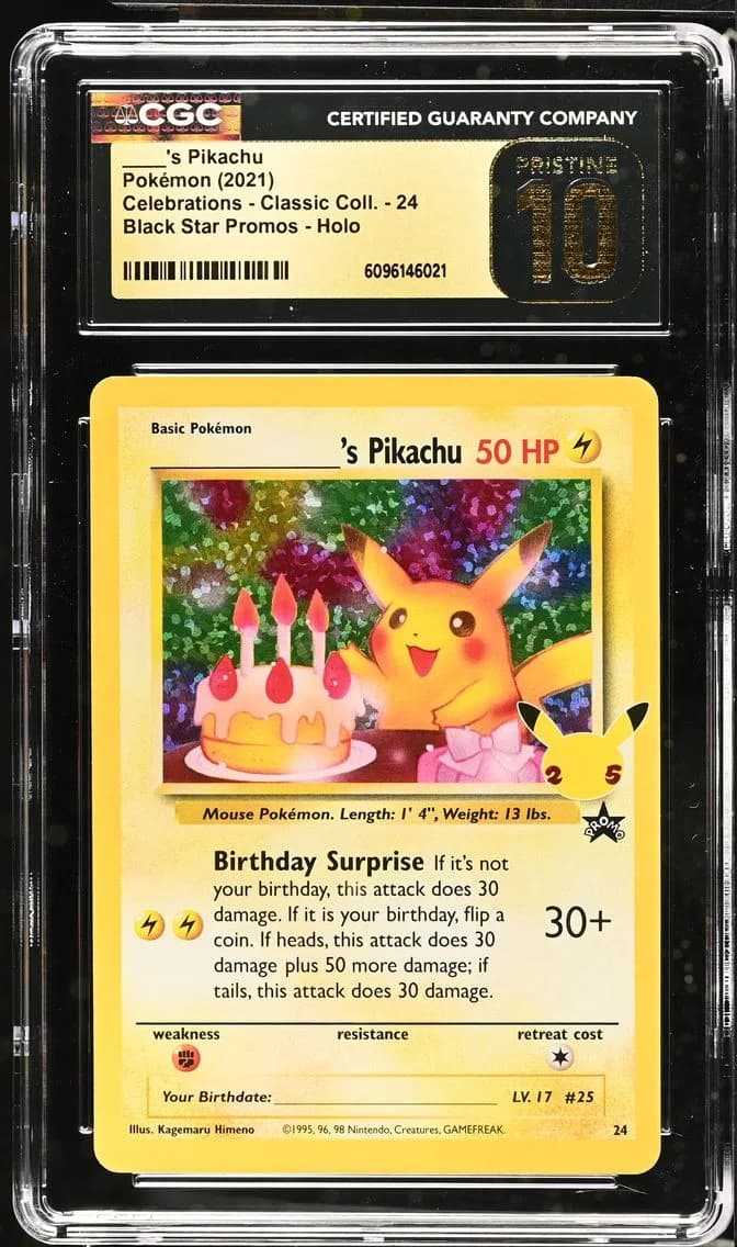 ____'s Pikachu, Celebrations - Classic Collection, CGC 10