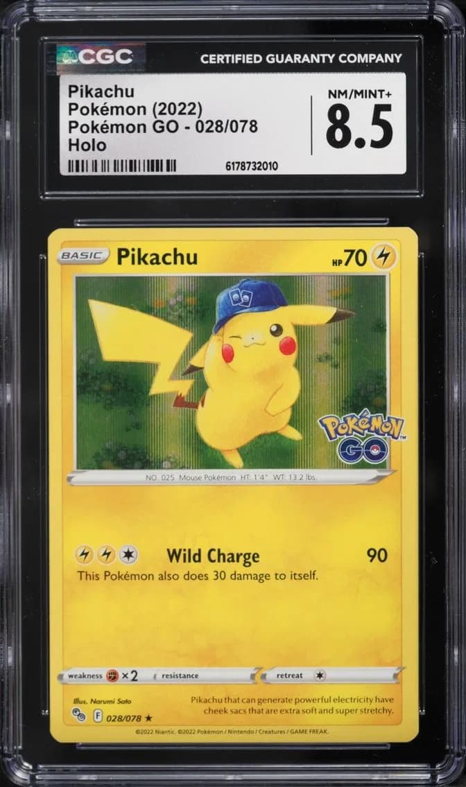 Pikachu, Pokémon GO, CGC 8.5