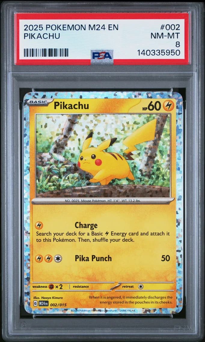 Pikachu, Mcdonald's Collection, PSA 8