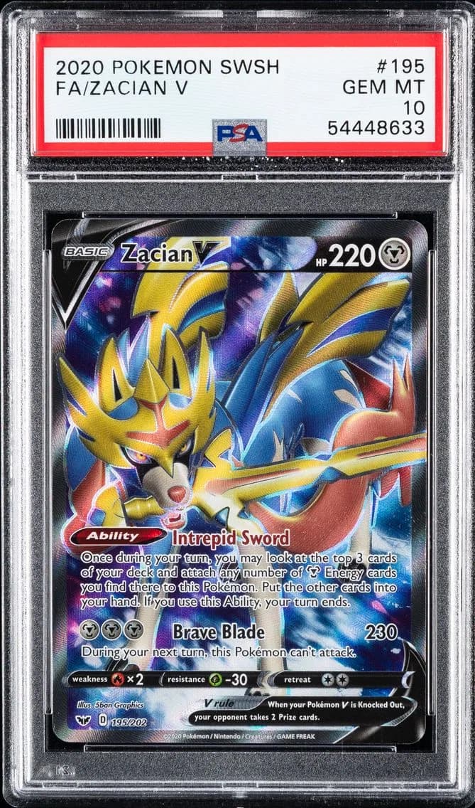 Zacian V, Sword & Shield, PSA 10