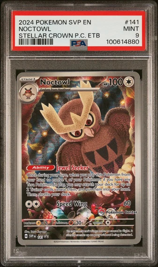 Noctowl, SV Black Star Promo, PSA 9