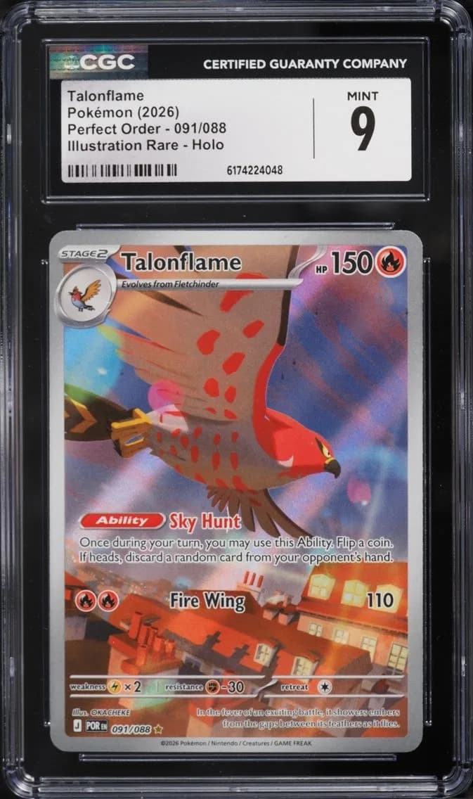 Talonflame, Perfect Order, CGC 9