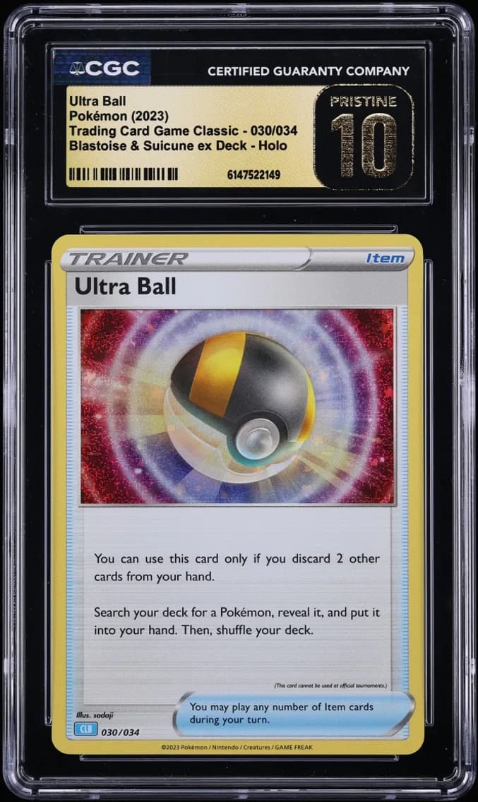 Ultra Ball, Trading Card Game Classic - CLV, CLC, CLB, CGC 10