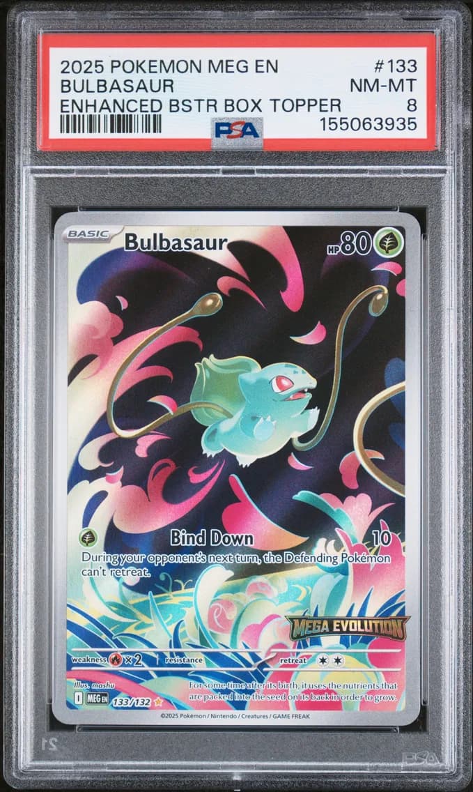 Bulbasaur, Mega Evolution, PSA 8