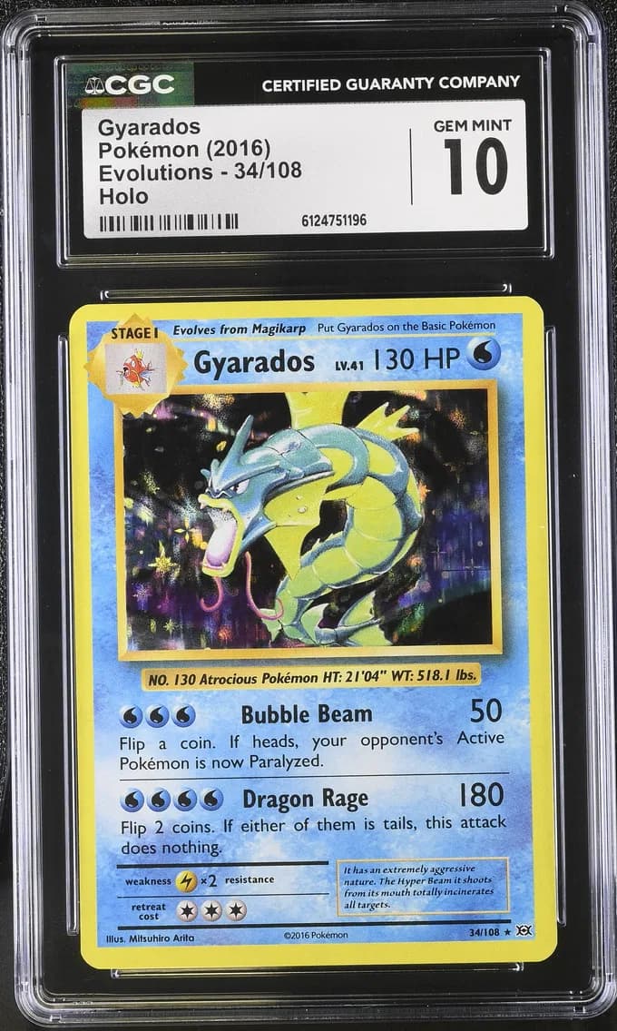 Gyarados, Evolutions, CGC 10