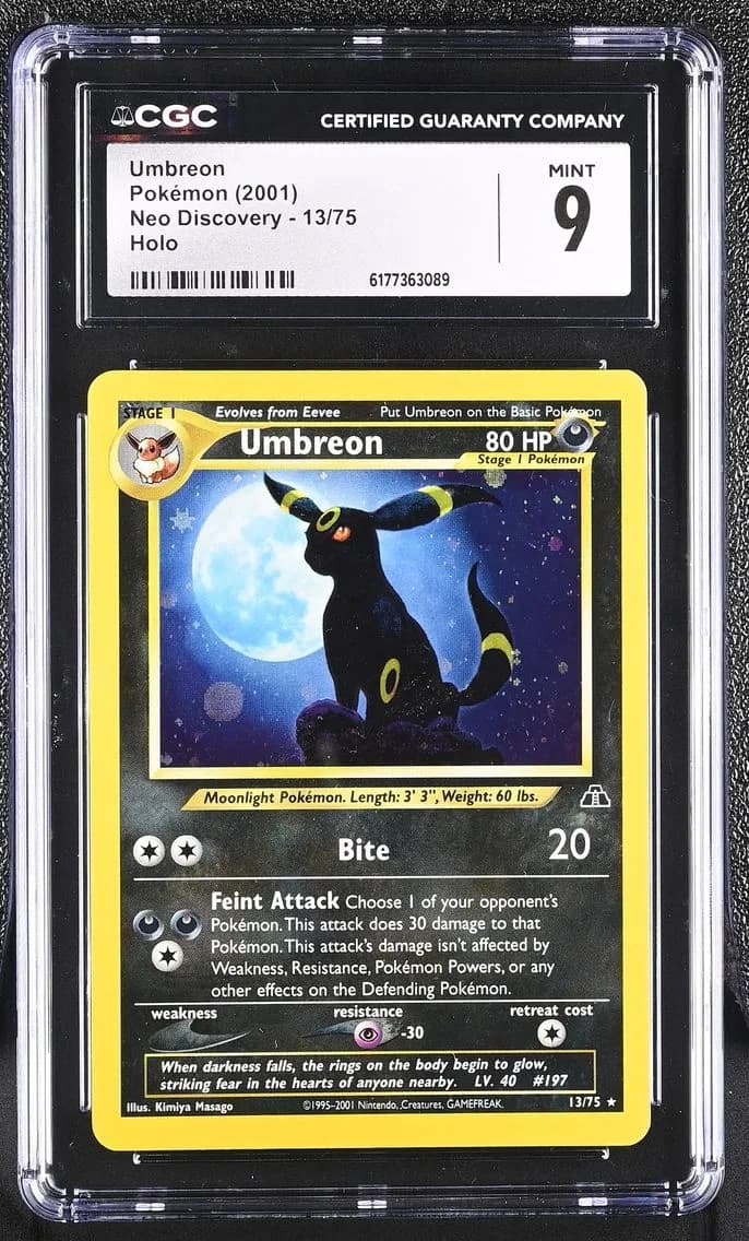 Umbreon, Neo Discovery - Unlimited, CGC 9