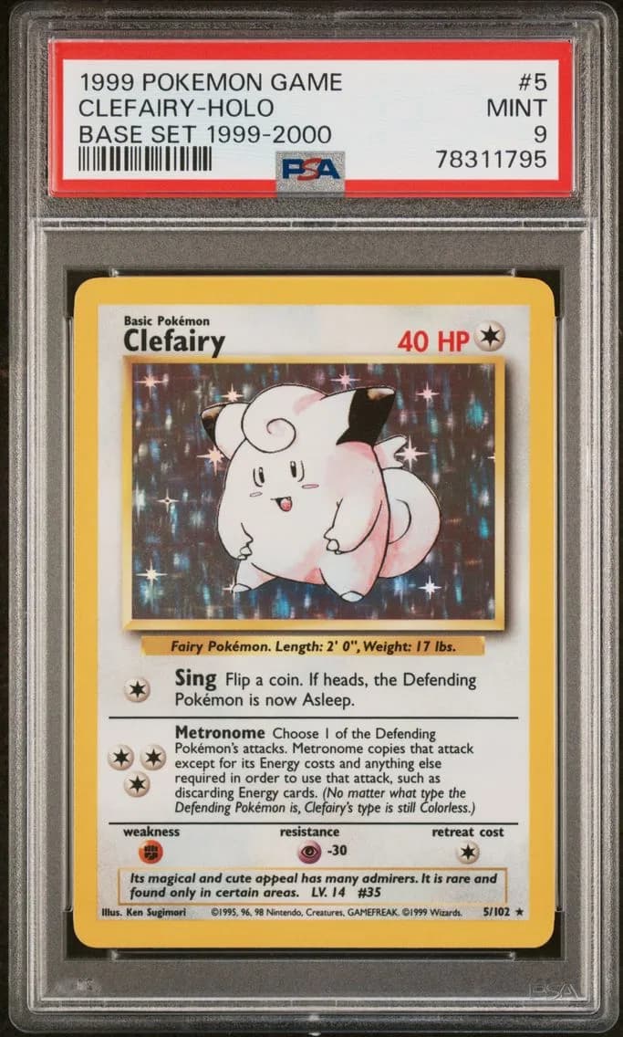 Clefairy-Holo, Game, PSA 9