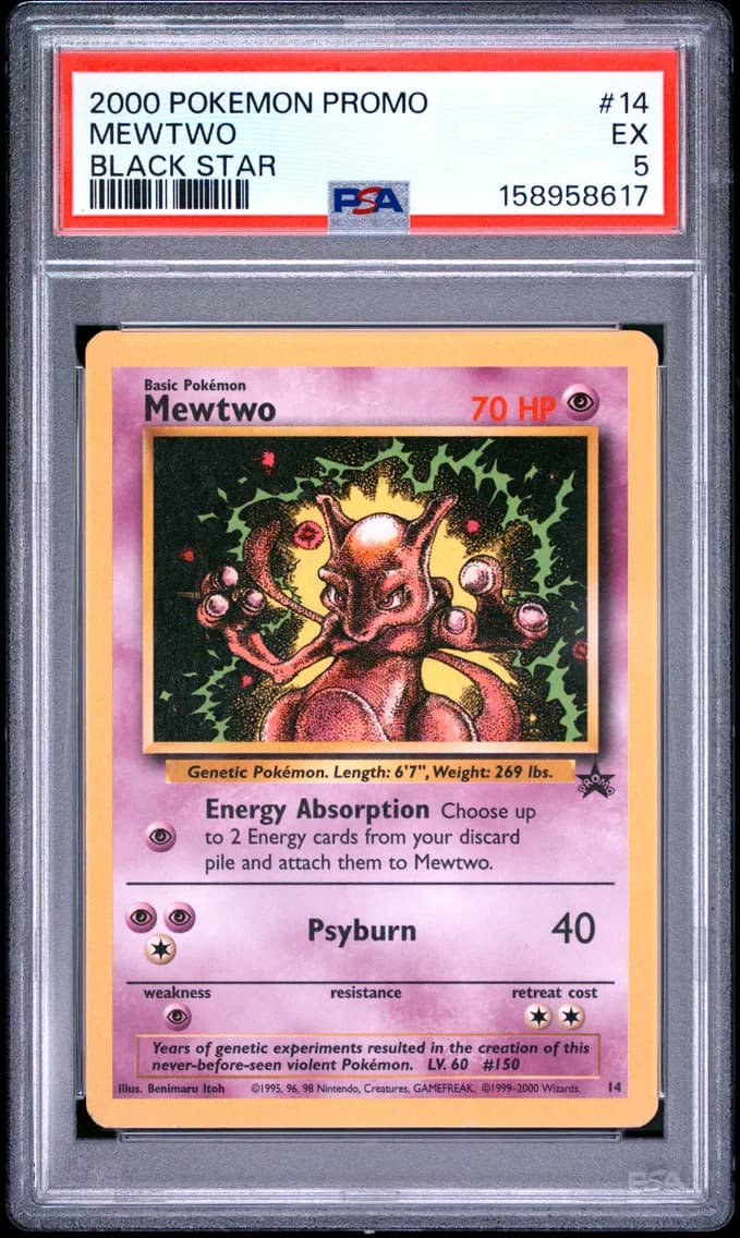 Mewtwo, Promo Black Star, PSA 5