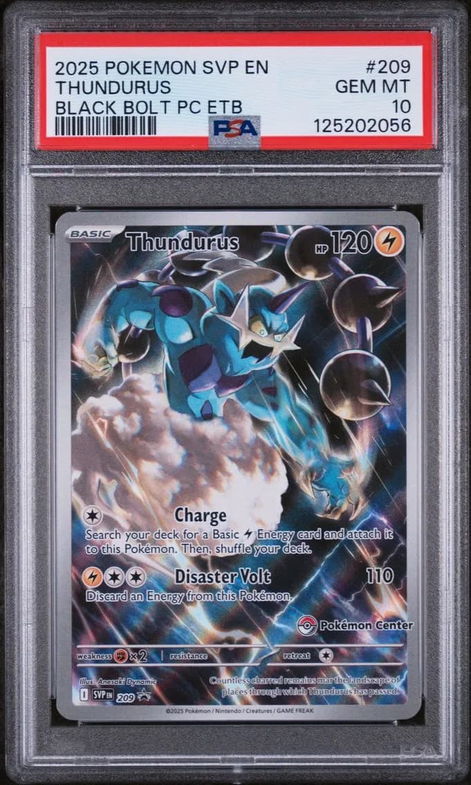 Thundurus, SV Black Star Promo, PSA 10