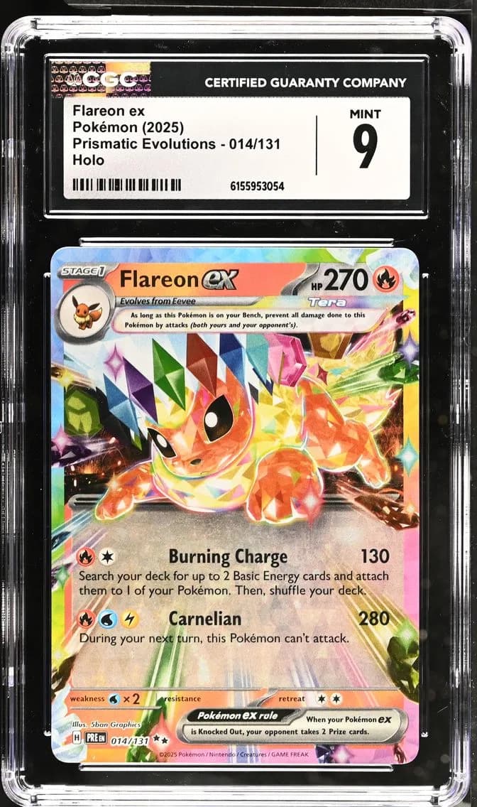 Flareon ex, Prismatic Evolutions, CGC 9