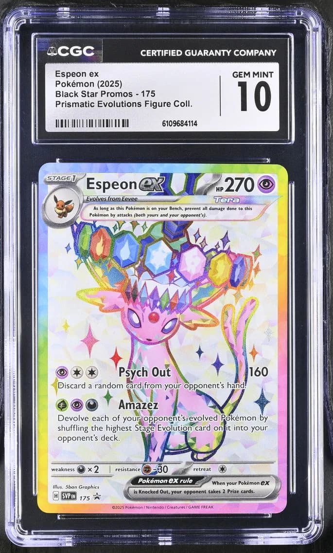 Espeon ex, Black Star Promos - Scarlet & Violet SVP EN, CGC 10