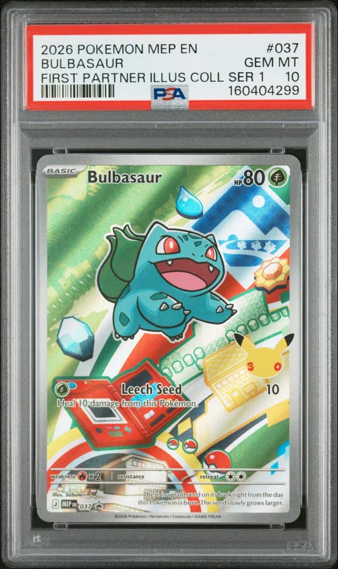 Bulbasaur, Me Black Star Promo, PSA 10