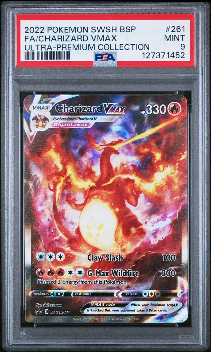 Charizard VMAX, Swsh Black Star Promo, PSA 9