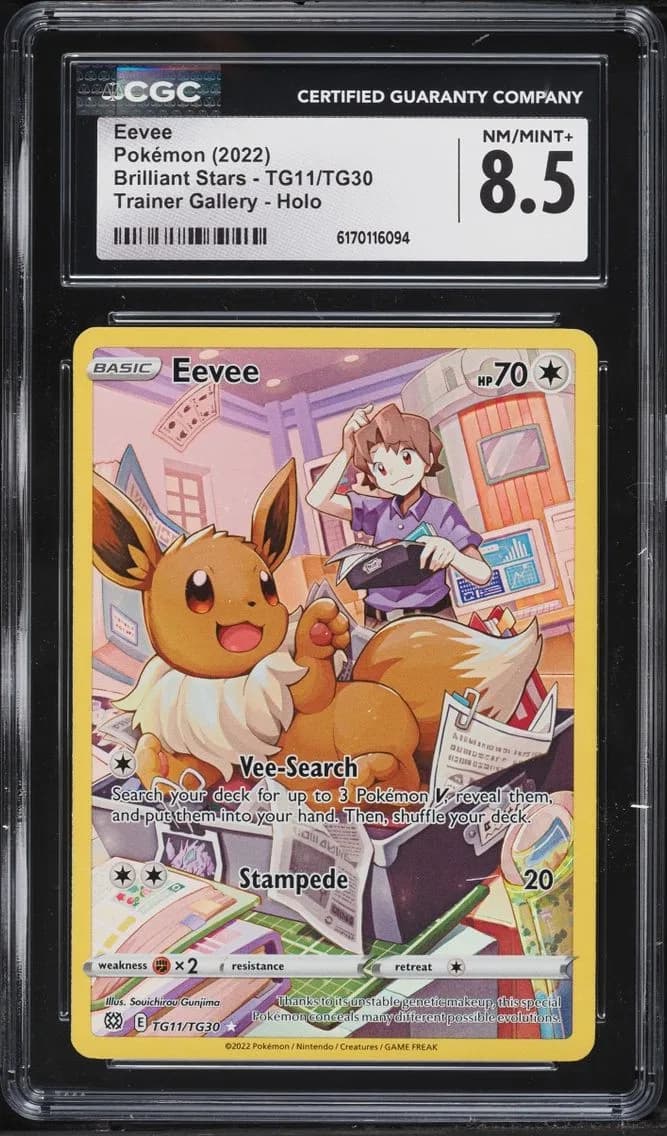 Eevee, Brilliant Stars, CGC 8.5