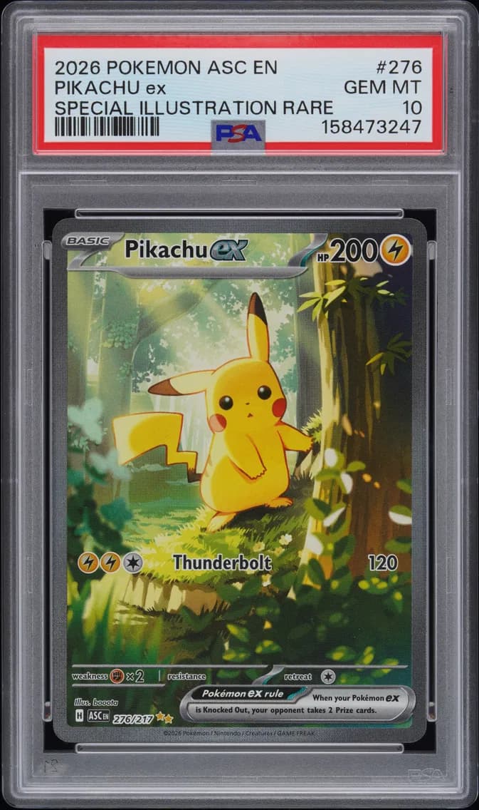 Pikachu EX, Ascended Heroes, PSA 10