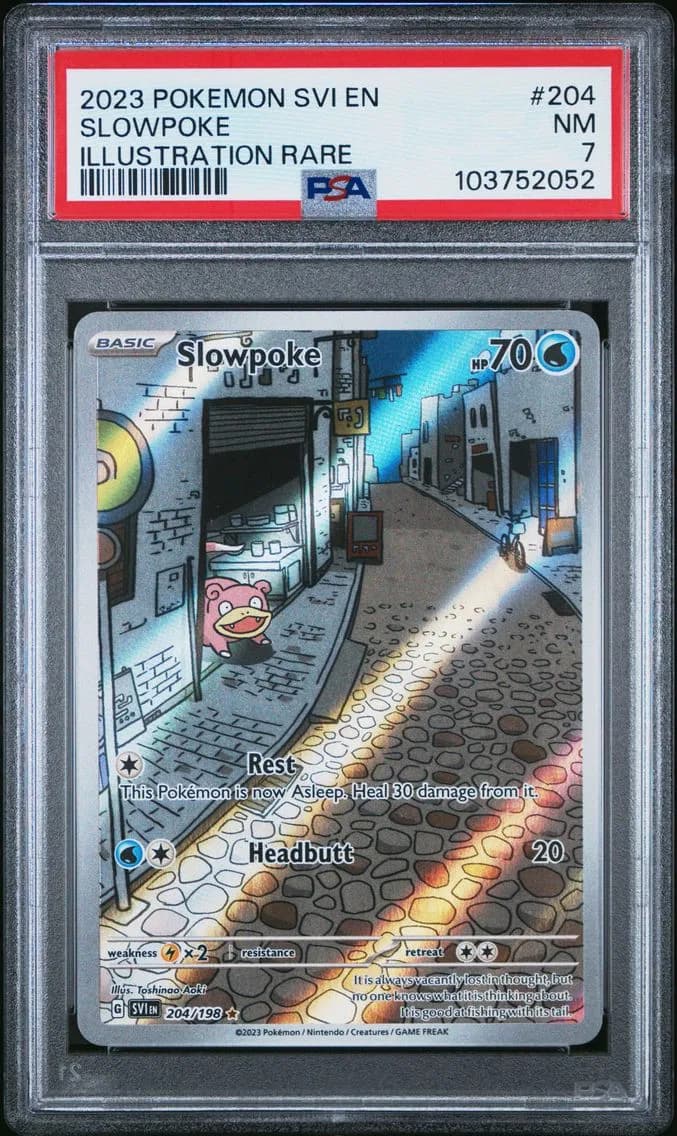 Slowpoke, Scarlet & Violet, PSA 7