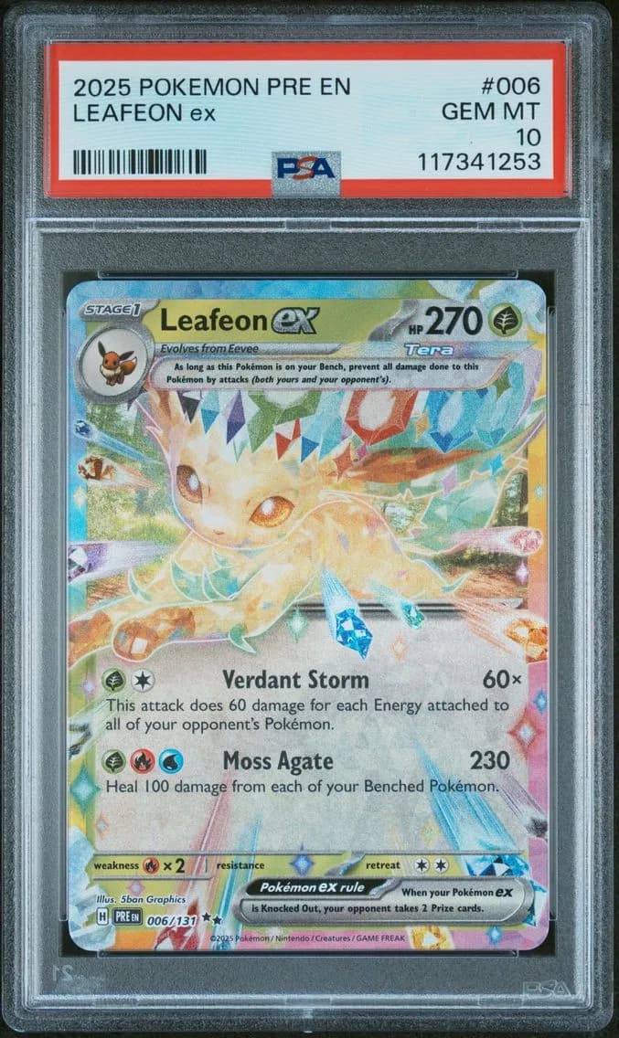 Leafeon EX, Prismatic Evolutions, PSA 10