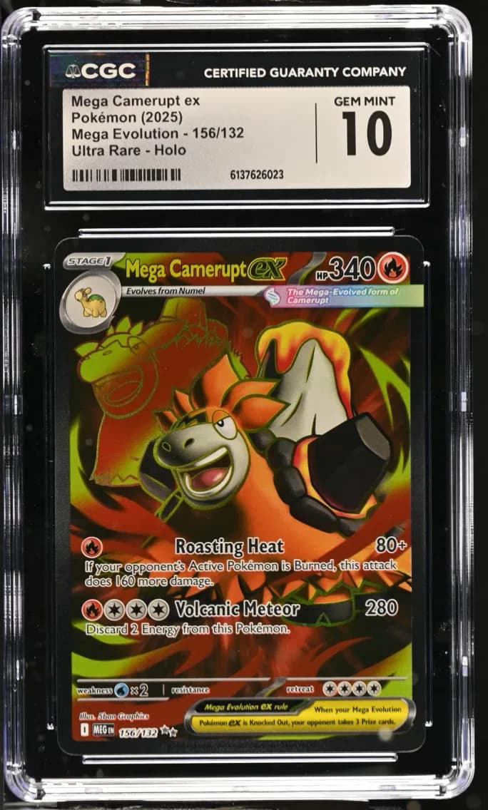 Mega Camerupt ex, Mega Evolution, CGC 10