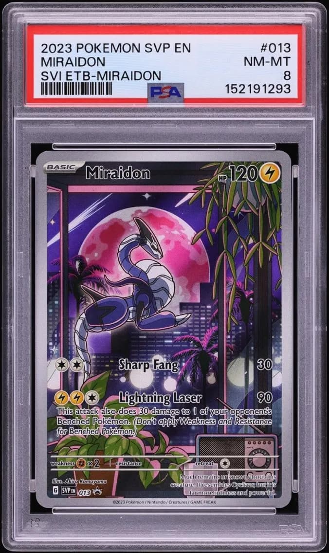Miraidon, SV Black Star Promo, PSA 8