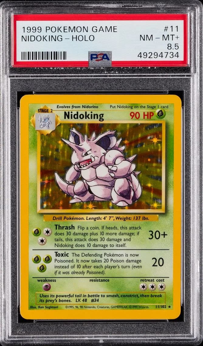 Nidoking-Holo, Game, PSA 8.5