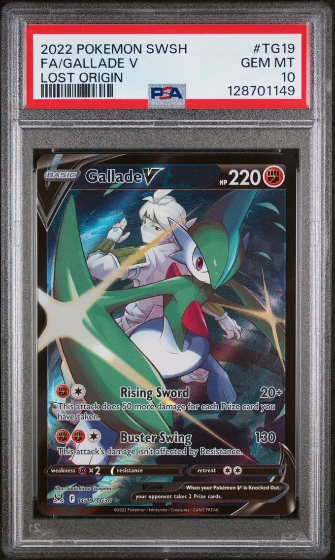 Gallade V, Sword & Shield Lost Origin, PSA 10