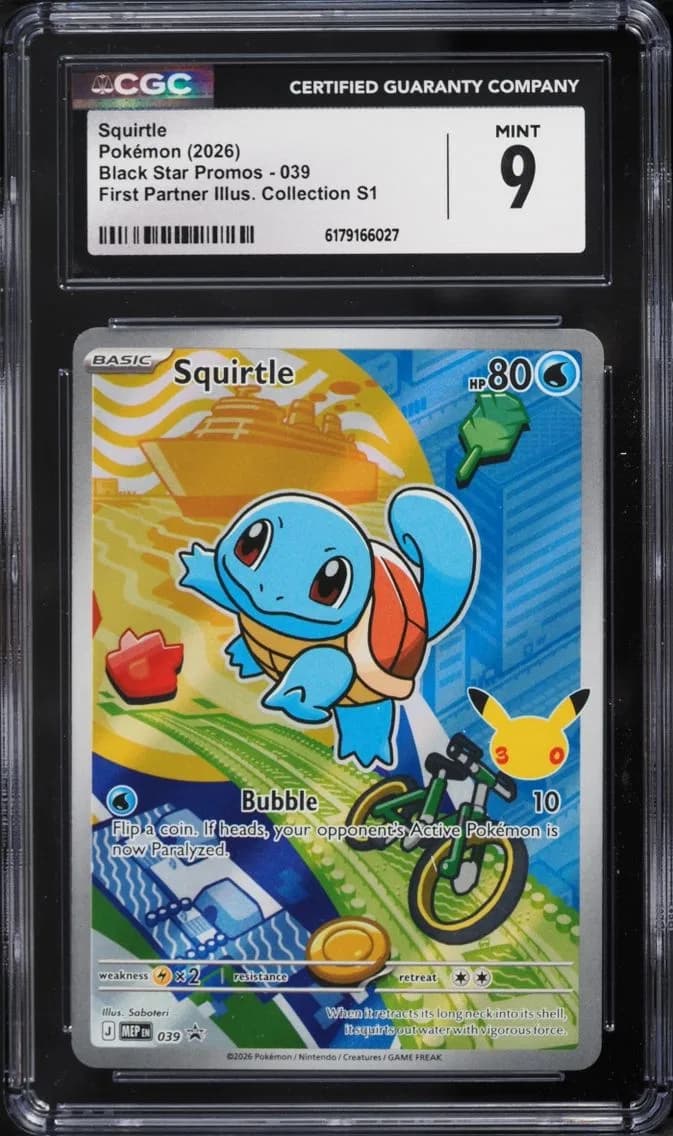 Squirtle, Black Star Promos - Mega Evolution MEP EN, CGC 9