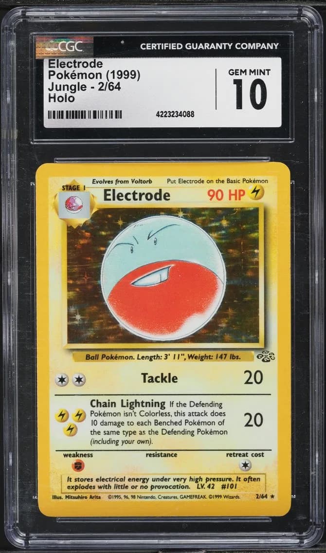 Jungle Holo Electrode, Jungle - Unlimited, CGC 10