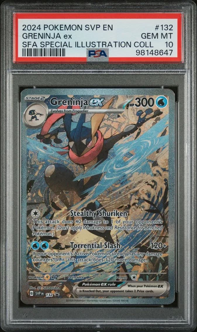 Greninja EX, SV Black Star Promo, PSA 10